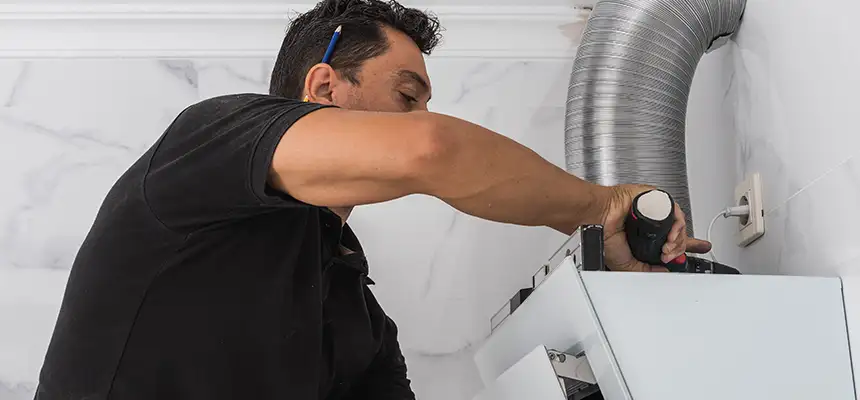 Precision In-wall Dryer Vent Cleaning & Rerouting Corrections in Banning, CA
